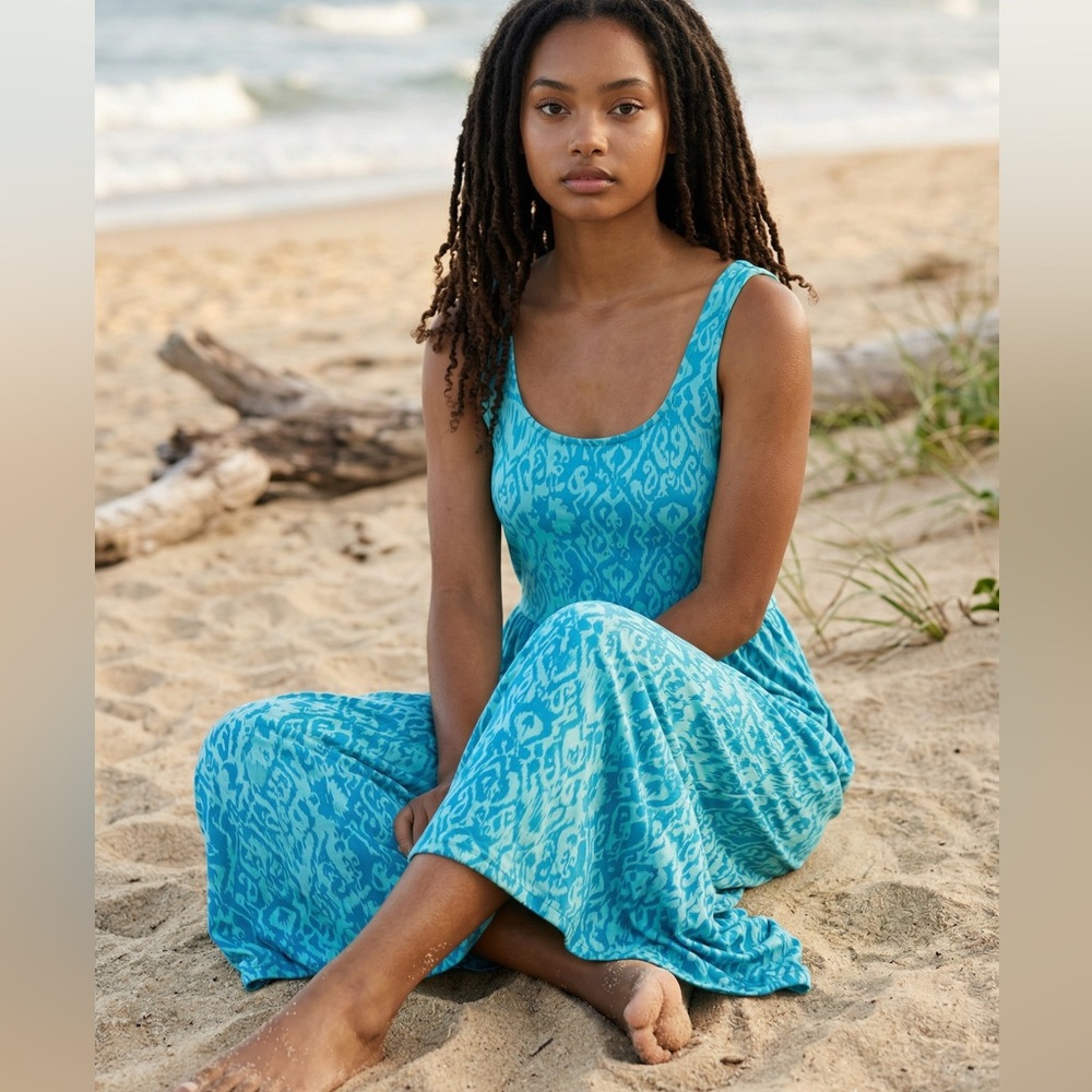 Haptics by Holly Harper Teal Sleeveless Jumpsuit